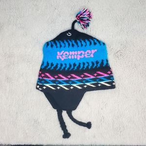 Kemper snowboarding knit wool  Beanie, vintage.
